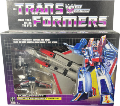 Transformers New 2018 Vintage G1 Exclusive Starscream Reissue