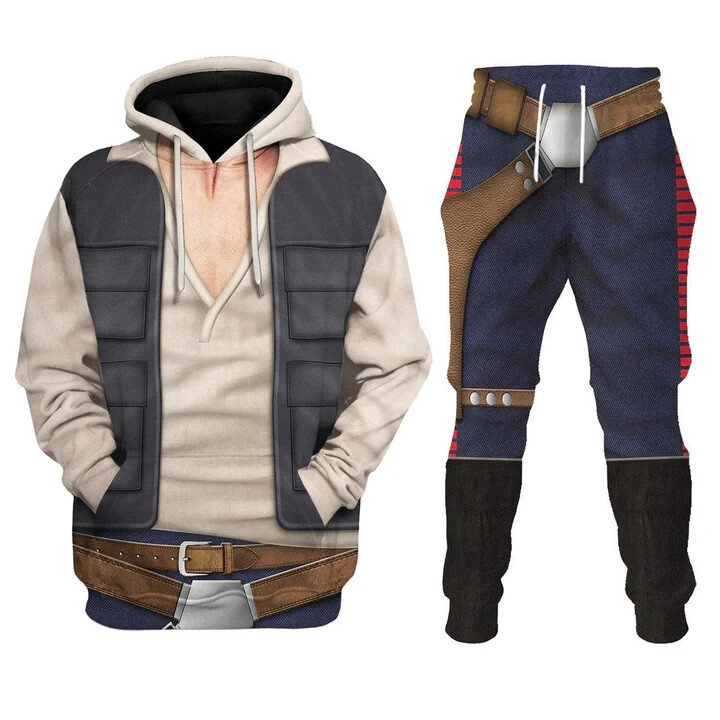 Han Solo Hoodie Pants, Star Wars Shirt Tracksuit US Size