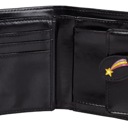 Shagwear Portafoglio Donna, Borsa Piccola: Design Unicorno Nero - Foto 2 di 2