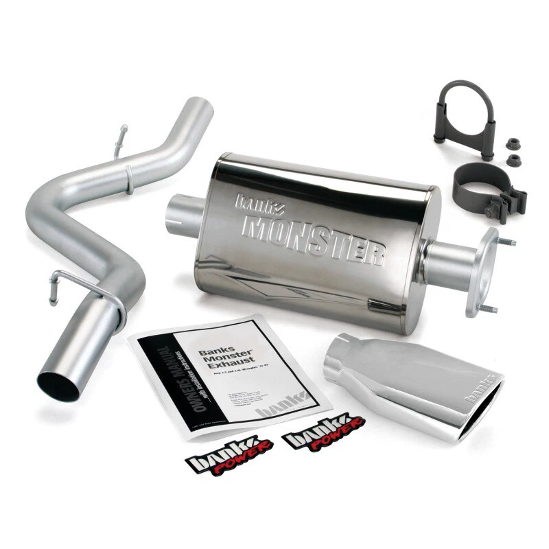 Banks Power For 04-06 Jeep 4.0L Wrangler Unlimited Monster Exhaust Sys - SS - Image 2 of 4