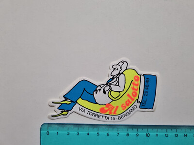 VINTAGE 80s ORIGINAL BERGAMO LIVING STICKER STICKER STICKER
