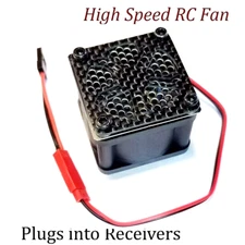 RCP Xtreme Cool High Speed RC Cooling Fan 40x28 Cover Choices-Switch-JR Wire