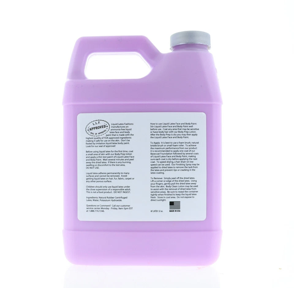 Fluorescente Violeta 32 Fl Oz - Tinta Facial e Corporal Látex Líquido LUZ NEGRA BRILHO! - Imagem 4 de 4
