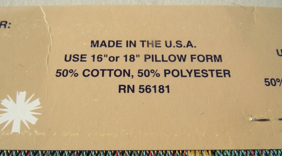 Tapestry Panel Sewing Room Machine For Making Pillow Cover Wall Hanging 17.5" sq - Image 3 of 4