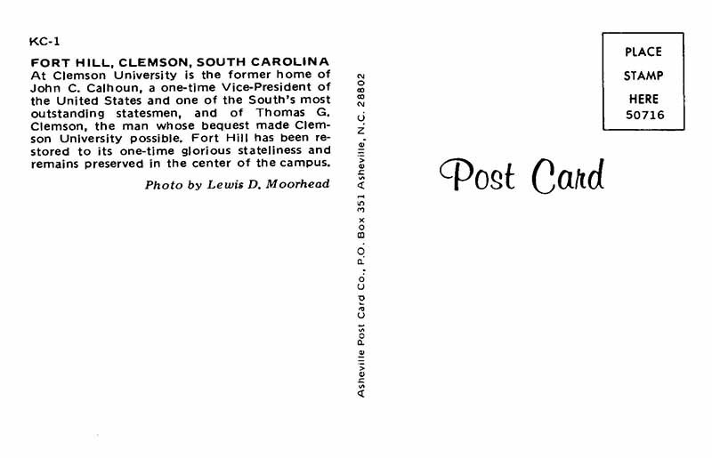 Postcard SCHOOL SCENE Clemson South Carolina SC 10/19 AS2323 eBay