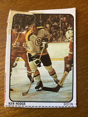 1974-75 Lipton Soup Hockey Card #28 Ken Hodge Boston Bruins