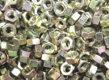 5/16-24 Finished Hex Nuts Grade 8 Yellow Zinc 100 Pieces