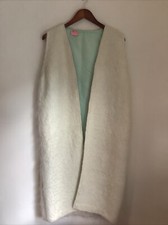 Maximilian L Wool Fur Retro Classic Bohemian Whimsical Maxi Vest