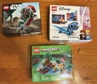 3 LEGO Sets 43186, 75344, 21240 - Disney Frozen II Star Wars, MineCraft All New