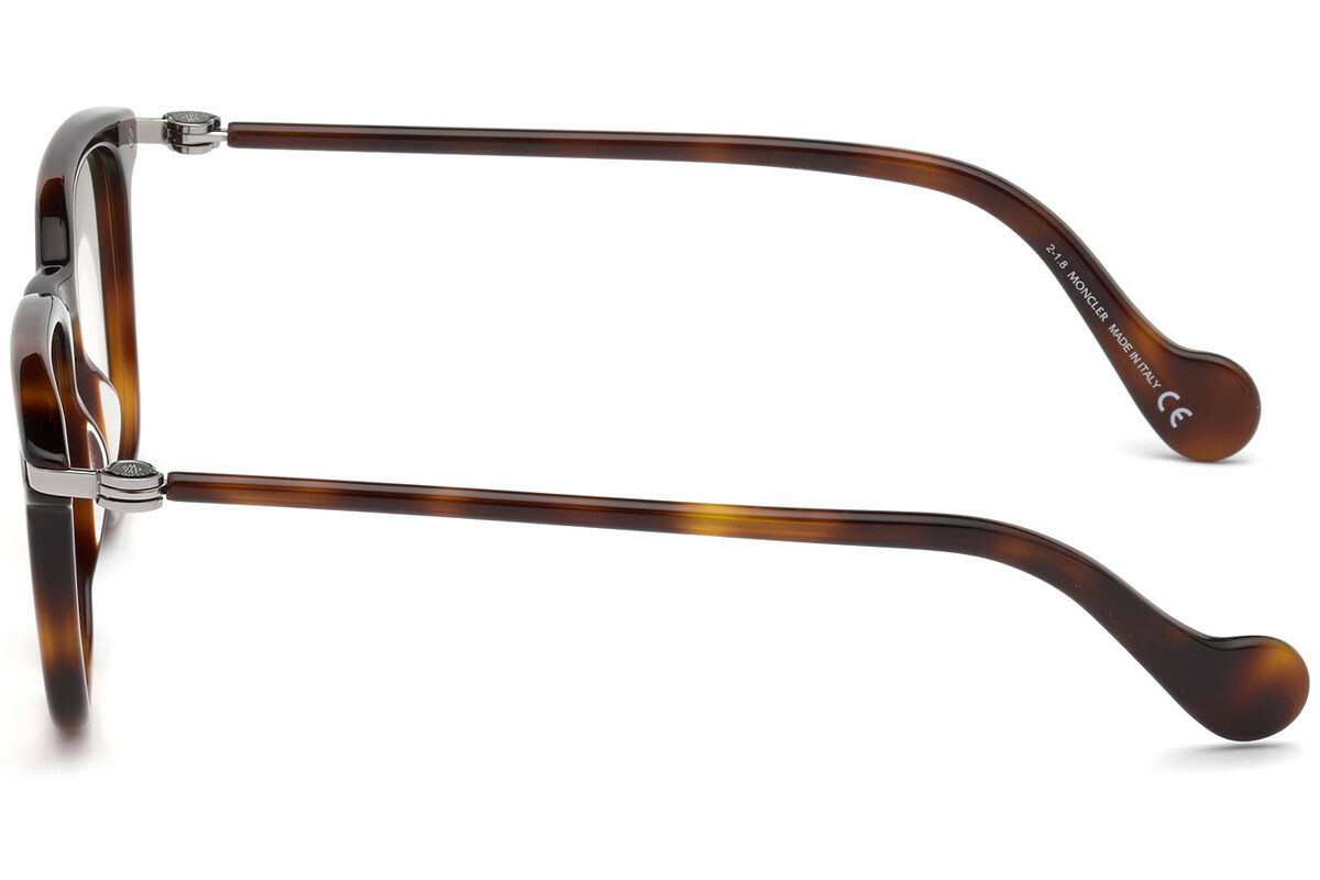 メガネ Moncler Eyeglasses Frame ML5045 052 Rectangle Tortoiseshell Moncler ML5045-F 052 Tortoise Plastic Optical Eyeglasses