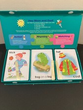 Vintage Flashcard Ready Set Go Action, Rhyming Matching 78 Educational Puzzles