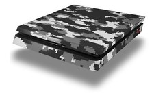 Skin for PS4 Slim WraptorCamo Digital Camo Gray Playstation 4 Console
