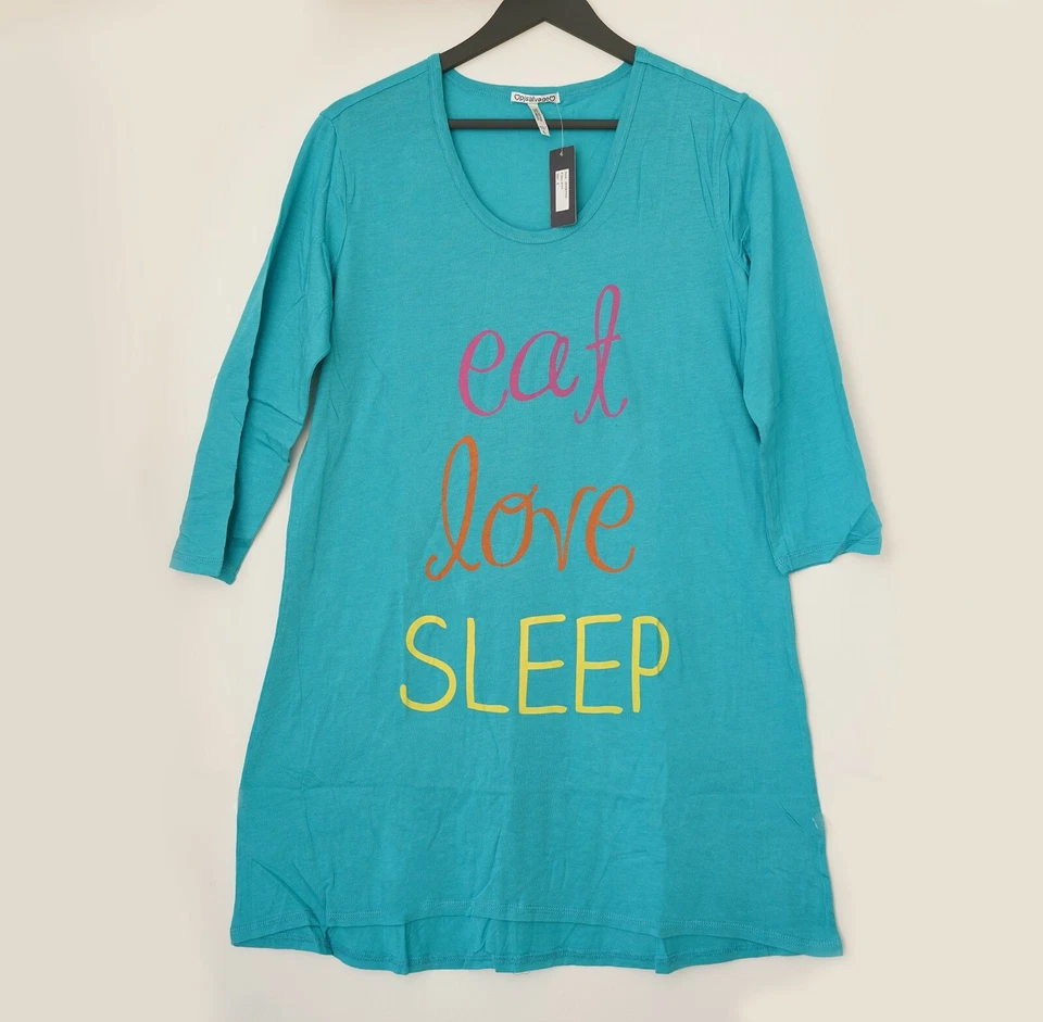 PJ Salvage Mujer Algodón Modal Dormir Vestido de Noche Talla S-XL 10-16 Foto 3 de 4