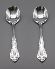 SET OF TWO - Oneida Silverplate Flatware CHALICE / HARMONY Baby Spoons