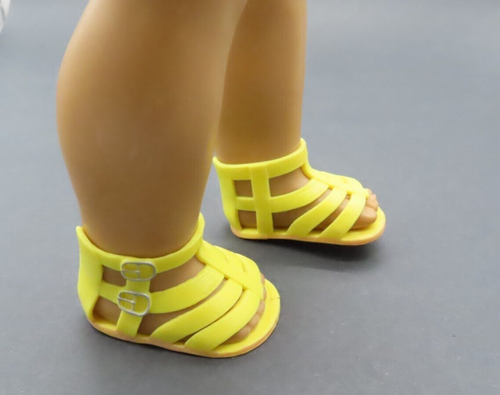 Our Generation Battat Yellow Sandals For 18" Dolls Doll Not Included - Picture 3 of 6