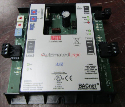   AUTOMATED LOGIC 0.42 AMP AAR BACNET 24 VAC 26 VDC BT485