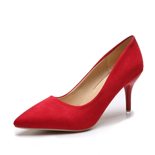 Elegant Womens Pointed Toe Pumps Slip on Office High Stiletto Heels Party Shoes - Picture 1 of 11