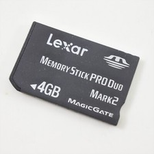 PSP Lexar 4GB Memory Stick Pro Duo MARK2 Playstation Portable KOREA 2201