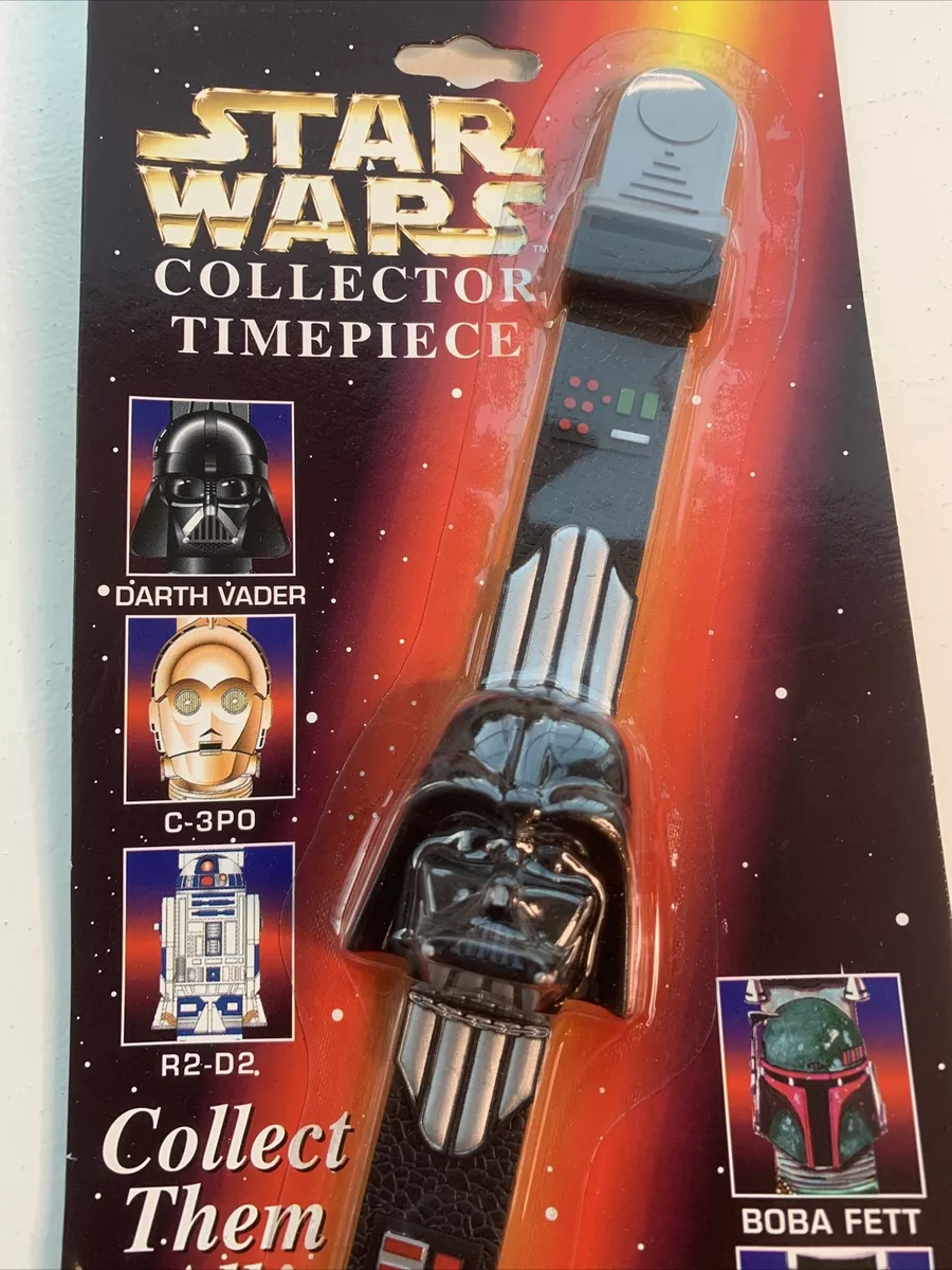 Vintage Star Wars Collector Timepiece Darth Vader Watch In Package 1996 NEW