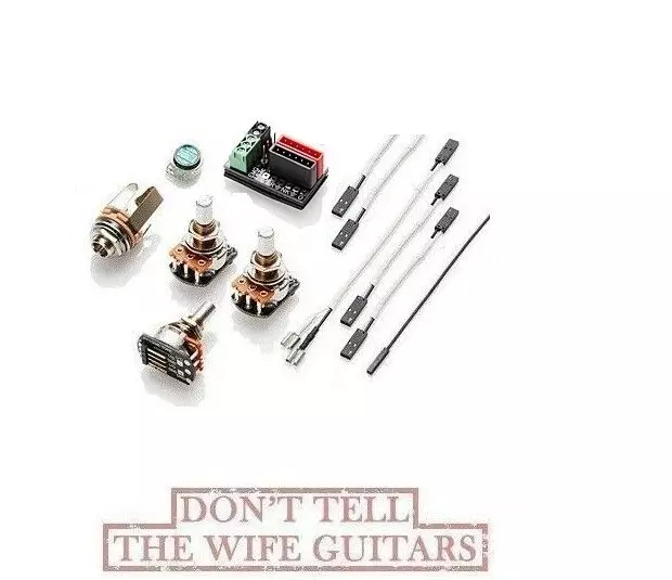 EMG Solderless Wiring Conversion Kit J HZ Passive Jazz Bass Pickup 3 Pots &  Wire