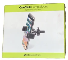 Bracketron OneClick Clamp Vent Mount for Most Smartphones  Black