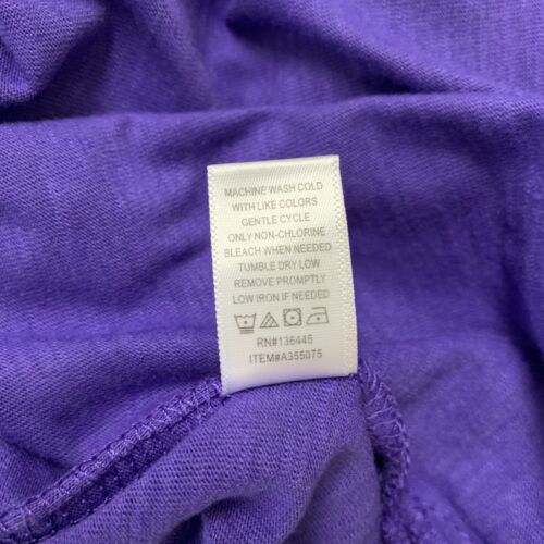 MUK LUKS Women's PL Purple T-shirt Short Sleeve V-Neck NWT - Picture 9 of 9