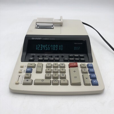 USED SHARP COMPET CS-2870H 12 Digit 4.5 LPS Printing Calculator AS IS READ C