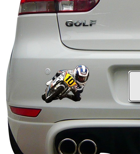 Imagen de dibujos animados Carreras Super Bike Wayne Gardner 10 pegatinas calcomanía carrera mundo motoGP - Imagen 3 de 5