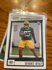 2022 Panini Score Football Devonte Wyatt Base Rookie RC #361 Green Bay Packers