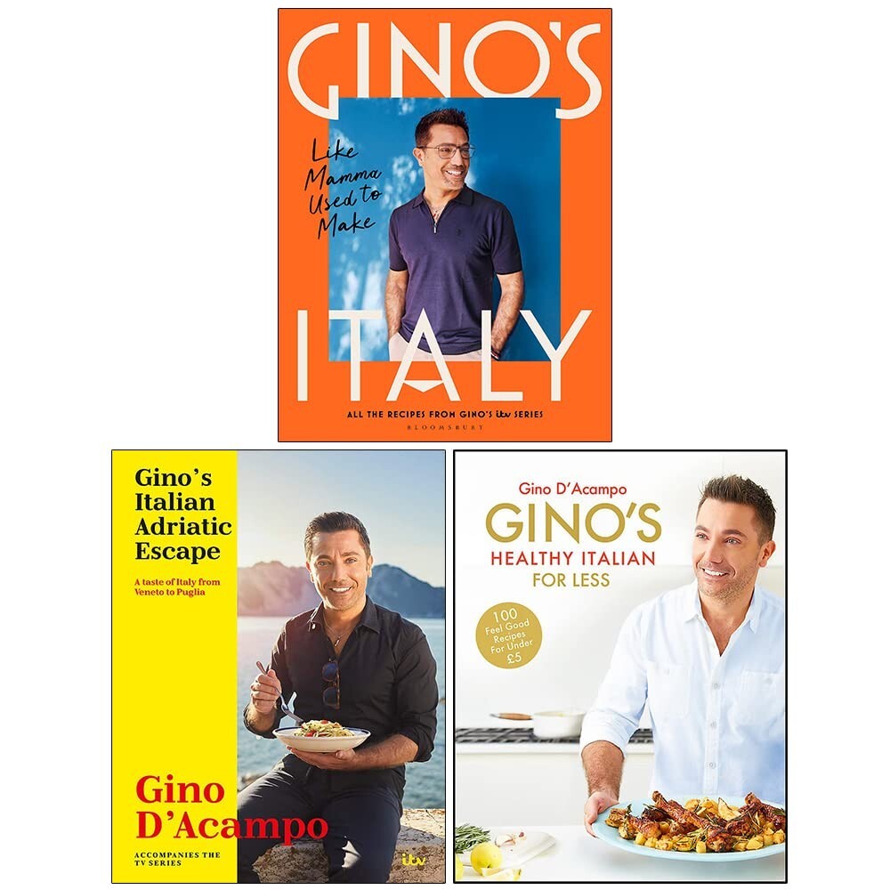 Gino D'acampo Unisex Collection 3 Books Set Gino's Italy Healthy Less,Adriatic Escape - Image 5