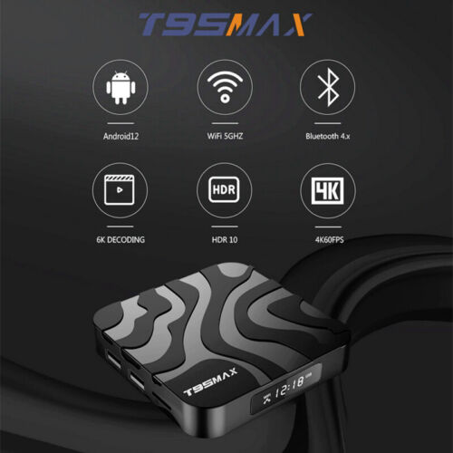 T95 MAX H618 Quad Core Allwinner 64GB/4GB WiFi 2.4/5G Android 12.0 BT TV Box - Bild 2 von 18