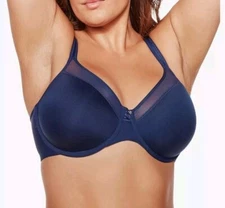 NWT Bali Underwire Bra One Smooth U DF3439 Size 34D Navy