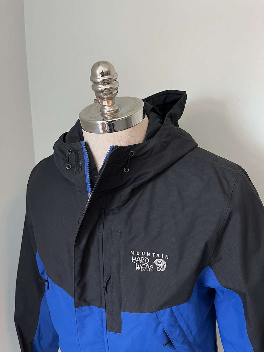 Mens Mountain Hardwear Dry Q Elite Hooded Jacket Rain Coat Sz