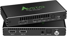Avstar 4K 120Hz HDMI 2.1 Audio Extractor Audio Converter, Stereo 3.5mm New