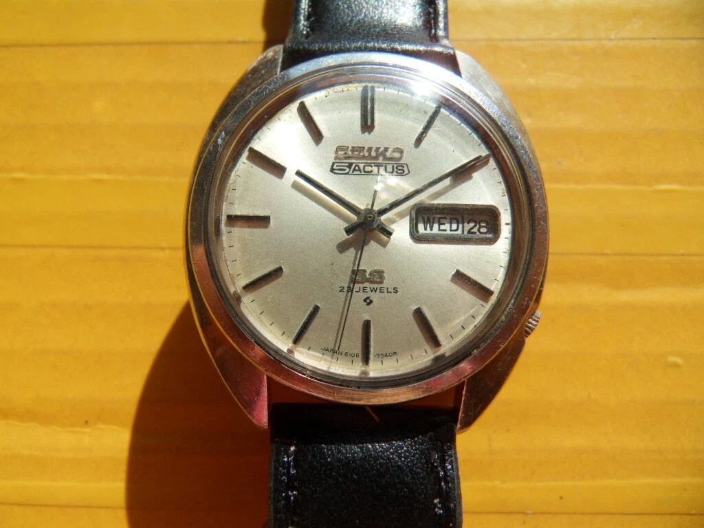 Vintage JAPAN SEIKO ACTUS SS 23 Jewels Automatic Men#039;s Watch 6106  7020 eBay