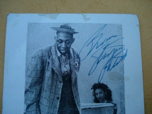 Stepin Fetchit Postcard Zanzibar New York c. Late 1940's Signed in Fountain Pen - Picture 2 of 10