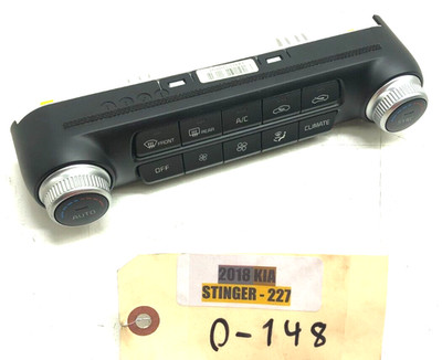 2018-2023 KIA STINGER CLIMATE CONTROL SWITCH PANEL OEM.