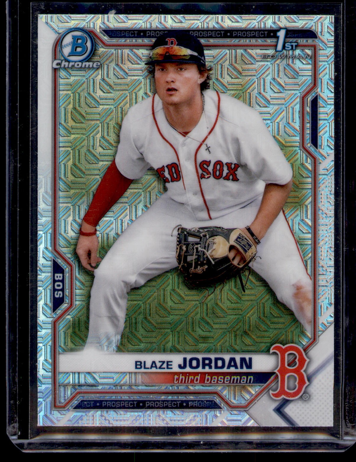 2021 Bowman #BCP-71 Blaze Jordan Chrome Prospects Mojo Refractor