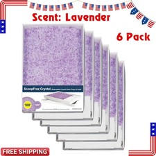 PetSafe ScoopFree Crystal Litter Tray Refill Lavender Scent 4.3 lb Bags 6 Pack