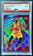 2015-16 Panini Revolution LEBRON JAMES #56 Cosmic #93/100 PSA 9 Mint