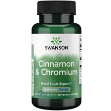 Swanson Cinnamon and Chromium - Featuring Chromax 60 Veggie Capsules