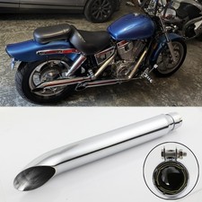 20" Auspuff Endtopf Schalldämpfer Chrom Turn Out  für Honda Shadow VTX 1800 1300