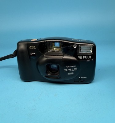 Vintage Fujifilm DL-95 Super analoge Kompaktkamera 35 mm, schwarz - getestet