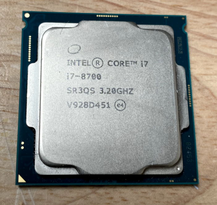 Intel Core I7-8700 8th Gen SR3QS 3.20GHz 6-Core 12M LGA-1151 CPU