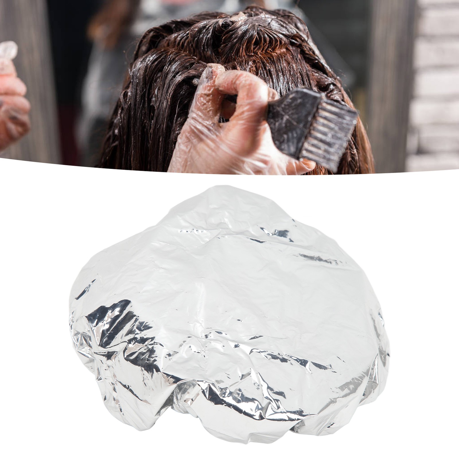 10PCS Aluminum Foil Hair Cap Deep Conditioning Hair Coloring Shower Caps For CUT
