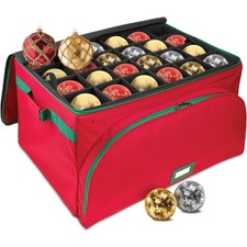 Premium Christmas Ornament Storage Container - Holds Up to 72-4  Ornaments Du...