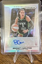 2025 WNBA Prizm Bridget Carleton Throwback Silver Prizm Auto Portland Fire