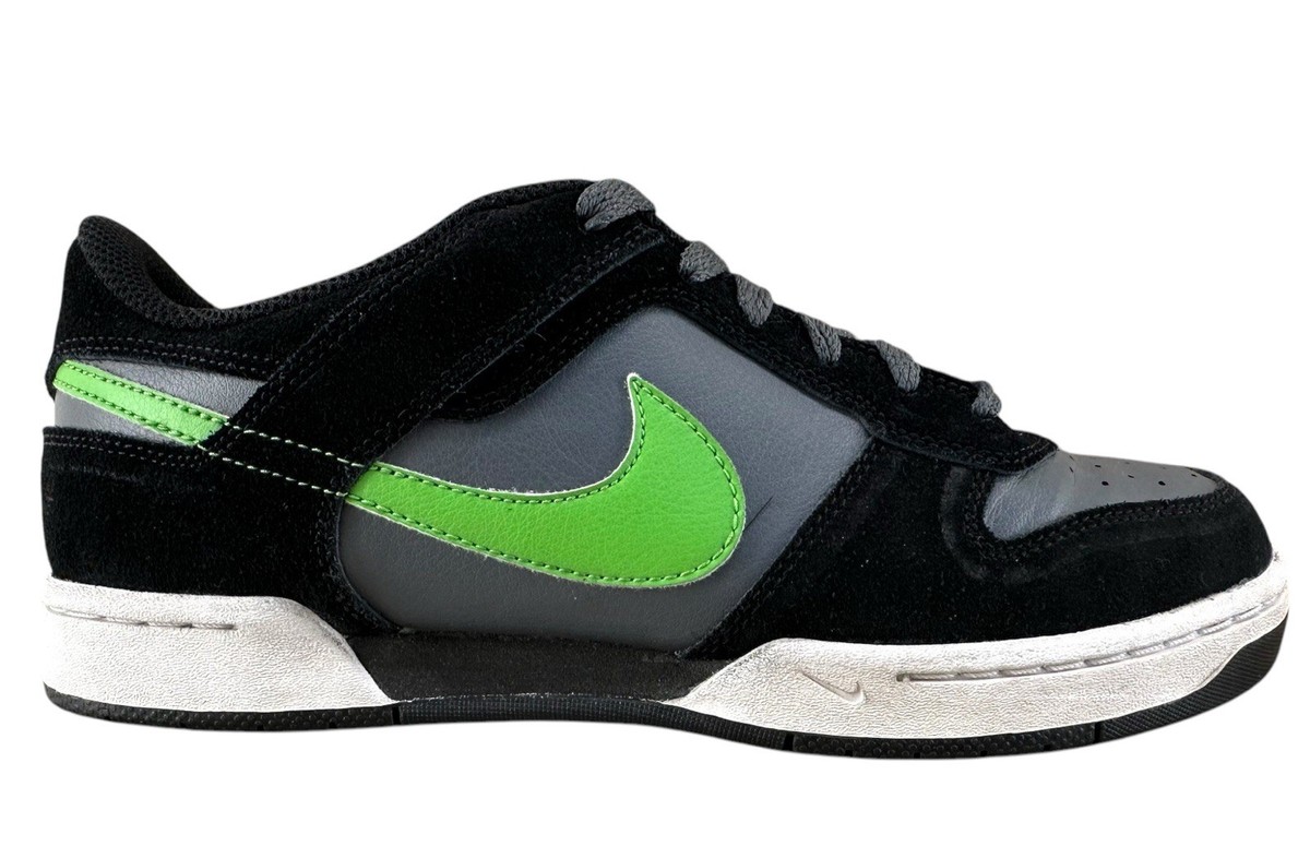 Nike Renzo 2 Men's Black/Gray Logo Green 454289-002 Sneakers