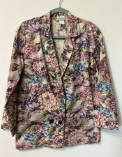 Vintage 90s Floral Tapestry Blazer – Cristina’s USA – Cottagecore, Made in USA