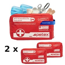 2 x Verbandtasche Erste Hilfe Kiste Notfallset Verbandkasten Auto DIN 13164:2022